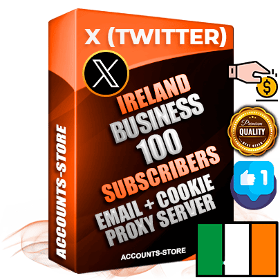 Professional Irish PREMIUM X (Twitter) accounts of manual registration and farming for the FINANCE & BUSINESS niche with high trust history photos and tweets — fully themed and optimized for FINANCE & BUSINESS advertising and promotion — 100 niche-related live active followers 2009–2014 registration year Verified Email (Included) + Cookie JSON for secure import and login to the account + User Agent + High-quality filling (Photo Header Posts). Fully ready for targeted campaigns and ad launches from any country. Perfectly hold ads without bans. Ideal for any earning schemes affiliate promotions and marketing projects. Quality unlimited IPv4 proxy server included. Professional Irish PREMIUM X (Twitter) accounts of manual registration and farming for the FINANCE & BUSINESS niche with high trust history photos and tweets — fully themed and optimized for FINANCE & BUSINESS advertising and promotion — 100 niche-related live active followers 2009–2014 registration year Verified Email (Included) + Cookie JSON for secure import and login to the account + User Agent + High-quality filling (Photo Header Posts). Fully ready for targeted campaigns and ad launches from any country. Perfectly hold ads without bans. Ideal for any earning schemes affiliate promotions and marketing projects. Quality unlimited IPv4 proxy server included.