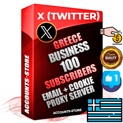 Professional Greek PREMIUM X (Twitter) accounts of manual registration and farming for the FINANCE & BUSINESS niche with high trust history photos and tweets — fully themed and optimized for FINANCE & BUSINESS advertising and promotion — 100 niche-related live active followers 2009–2014 registration year Verified Email (Included) + Cookie JSON for secure import and login to the account + User Agent + High-quality filling (Photo Header Posts). Fully ready for targeted campaigns and ad launches from any country. Perfectly hold ads without bans. Ideal for any earning schemes affiliate promotions and marketing projects. Quality unlimited IPv4 proxy server included. Professional Greek PREMIUM X (Twitter) accounts of manual registration and farming for the FINANCE & BUSINESS niche with high trust history photos and tweets — fully themed and optimized for FINANCE & BUSINESS advertising and promotion — 100 niche-related live active followers 2009–2014 registration year Verified Email (Included) + Cookie JSON for secure import and login to the account + User Agent + High-quality filling (Photo Header Posts). Fully ready for targeted campaigns and ad launches from any country. Perfectly hold ads without bans. Ideal for any earning schemes affiliate promotions and marketing projects. Quality unlimited IPv4 proxy server included.