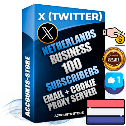 Professional Dutch PREMIUM X (Twitter) accounts of manual registration and farming for the FINANCE & BUSINESS niche with high trust history photos and tweets — fully themed and optimized for FINANCE & BUSINESS advertising and promotion — 100 niche-related live active followers 2009–2014 registration year Verified Email (Included) + Cookie JSON for secure import and login to the account + User Agent + High-quality filling (Photo Header Posts). Fully ready for targeted campaigns and ad launches from any country. Perfectly hold ads without bans. Ideal for any earning schemes affiliate promotions and marketing projects. Quality unlimited IPv4 proxy server included.