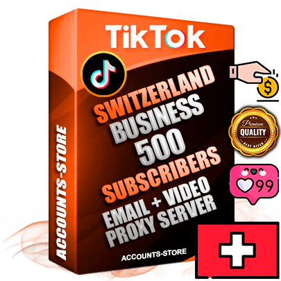 Professional Swiss PREMIUM TikTok accounts of manual registration and farming for the FINANCE & BUSINESS niche with high trust history profile photos and videos — fully themed and optimized for FINANCE & BUSINESS advertising and promotion — 500 niche-related live active subscribers 2018–2022 registration years Verified Email (included) + Cookie JSON for secure import and login to the account + User Agent + high-quality content filling (profile photo banner and videos). Fully ready for targeted campaigns and ad launches from any country. Perfectly holds ads without bans. Ideal for any earning schemes affiliate promotions and marketing projects. Quality unlimited IPv4 proxy server included. Professional Swiss PREMIUM TikTok accounts of manual registration and farming for the FINANCE & BUSINESS niche with high trust history profile photos and videos — fully themed and optimized for FINANCE & BUSINESS advertising and promotion — 500 niche-related live active subscribers 2018–2022 registration years Verified Email (included) + Cookie JSON for secure import and login to the account + User Agent + high-quality content filling (profile photo banner and videos). Fully ready for targeted campaigns and ad launches from any country. Perfectly holds ads without bans. Ideal for any earning schemes affiliate promotions and marketing projects. Quality unlimited IPv4 proxy server included.