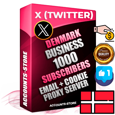Professional Danish PREMIUM X (Twitter) accounts of manual registration and farming for the FINANCE & BUSINESS niche with high trust history photos and tweets — fully themed and optimized for FINANCE & BUSINESS advertising and promotion — 1000 niche-related live active followers 2009–2014 registration year Verified Email (Included) + Cookie JSON for secure import and login to the account + User Agent + High-quality filling (Photo Header Posts). Fully ready for targeted campaigns and ad launches from any country. Perfectly hold ads without bans. Ideal for any earning schemes affiliate promotions and marketing projects. Quality unlimited IPv4 proxy server included.