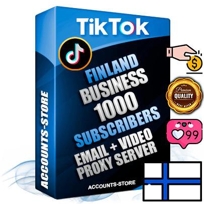 Professional Finnish PREMIUM TikTok accounts of manual registration and farming for the FINANCE & BUSINESS niche with high trust history profile photos and videos — fully themed and optimized for FINANCE & BUSINESS advertising and promotion — 1000 niche-related live active subscribers 2018–2022 registration years Verified Email (included) + Cookie JSON for secure import and login to the account + User Agent + high-quality content filling (profile photo banner and videos). Fully ready for targeted campaigns and ad launches from any country. Perfectly holds ads without bans. Ideal for any earning schemes affiliate promotions and marketing projects. Quality unlimited IPv4 proxy server included. Professional Finnish PREMIUM TikTok accounts of manual registration and farming for the FINANCE & BUSINESS niche with high trust history profile photos and videos — fully themed and optimized for FINANCE & BUSINESS advertising and promotion — 1000 niche-related live active subscribers 2018–2022 registration years Verified Email (included) + Cookie JSON for secure import and login to the account + User Agent + high-quality content filling (profile photo banner and videos). Fully ready for targeted campaigns and ad launches from any country. Perfectly holds ads without bans. Ideal for any earning schemes affiliate promotions and marketing projects. Quality unlimited IPv4 proxy server included.
