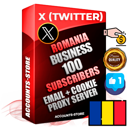 Professional Romanian PREMIUM X (Twitter) accounts of manual registration and farming for the FINANCE & BUSINESS niche with high trust history photos and tweets — fully themed and optimized for FINANCE & BUSINESS advertising and promotion — 100 niche-related live active followers 2009–2014 registration year Verified Email (Included) + Cookie JSON for secure import and login to the account + User Agent + High-quality filling (Photo Header Posts). Fully ready for targeted campaigns and ad launches from any country. Perfectly hold ads without bans. Ideal for any earning schemes affiliate promotions and marketing projects. Quality unlimited IPv4 proxy server included. Professional Romanian PREMIUM X (Twitter) accounts of manual registration and farming for the FINANCE & BUSINESS niche with high trust history photos and tweets — fully themed and optimized for FINANCE & BUSINESS advertising and promotion — 100 niche-related live active followers 2009–2014 registration year Verified Email (Included) + Cookie JSON for secure import and login to the account + User Agent + High-quality filling (Photo Header Posts). Fully ready for targeted campaigns and ad launches from any country. Perfectly hold ads without bans. Ideal for any earning schemes affiliate promotions and marketing projects. Quality unlimited IPv4 proxy server included.