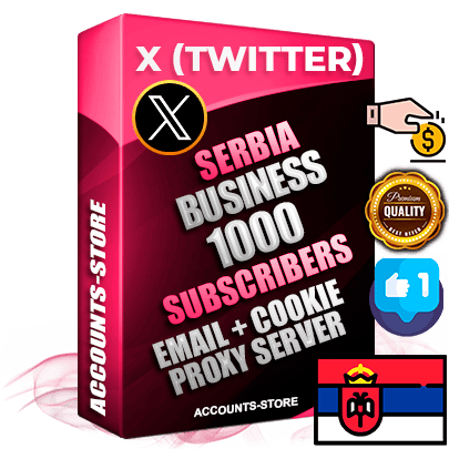 Professional Serbian PREMIUM X (Twitter) accounts of manual registration and farming for the FINANCE & BUSINESS niche with high trust history photos and tweets — fully themed and optimized for FINANCE & BUSINESS advertising and promotion — 1000 niche-related live active followers 2009–2014 registration year Verified Email (Included) + Cookie JSON for secure import and login to the account + User Agent + High-quality filling (Photo Header Posts). Fully ready for targeted campaigns and ad launches from any country. Perfectly hold ads without bans. Ideal for any earning schemes affiliate promotions and marketing projects. Quality unlimited IPv4 proxy server included.