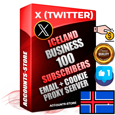 Professional Icelandic PREMIUM X (Twitter) accounts of manual registration and farming for the FINANCE & BUSINESS niche with high trust history photos and tweets — fully themed and optimized for FINANCE & BUSINESS advertising and promotion — 100 niche-related live active followers 2009–2014 registration year Verified Email (Included) + Cookie JSON for secure import and login to the account + User Agent + High-quality filling (Photo Header Posts). Fully ready for targeted campaigns and ad launches from any country. Perfectly hold ads without bans. Ideal for any earning schemes affiliate promotions and marketing projects. Quality unlimited IPv4 proxy server included.