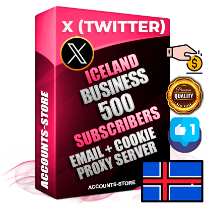 Professional Icelandic PREMIUM X (Twitter) accounts of manual registration and farming for the FINANCE & BUSINESS niche with high trust history photos and tweets — fully themed and optimized for FINANCE & BUSINESS advertising and promotion — 500 niche-related live active followers 2009–2014 registration year Verified Email (Included) + Cookie JSON for secure import and login to the account + User Agent + High-quality filling (Photo Header Posts). Fully ready for targeted campaigns and ad launches from any country. Perfectly hold ads without bans. Ideal for any earning schemes affiliate promotions and marketing projects. Quality unlimited IPv4 proxy server included.