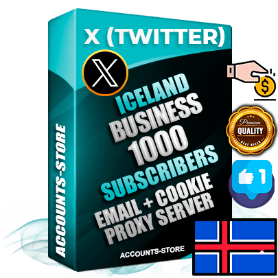 Professional Icelandic PREMIUM X (Twitter) accounts of manual registration and farming for the FINANCE & BUSINESS niche with high trust history photos and tweets — fully themed and optimized for FINANCE & BUSINESS advertising and promotion — 1000 niche-related live active followers 2009–2014 registration year Verified Email (Included) + Cookie JSON for secure import and login to the account + User Agent + High-quality filling (Photo Header Posts). Fully ready for targeted campaigns and ad launches from any country. Perfectly hold ads without bans. Ideal for any earning schemes affiliate promotions and marketing projects. Quality unlimited IPv4 proxy server included.