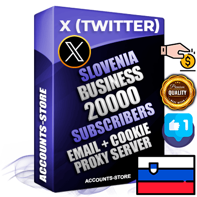Professional Slovenian PREMIUM X (Twitter) accounts of manual registration and farming for the FINANCE & BUSINESS niche with high trust history photos and tweets — fully themed and optimized for FINANCE & BUSINESS advertising and promotion — 20000 niche-related live active followers 2009–2014 registration year Verified Email (Included) + Cookie JSON for secure import and login to the account + User Agent + High-quality filling (Photo Header Posts). Fully ready for targeted campaigns and ad launches from any country. Perfectly hold ads without bans. Ideal for any earning schemes affiliate promotions and marketing projects. Quality unlimited IPv4 proxy server included. Professional Slovenian PREMIUM X (Twitter) accounts of manual registration and farming for the FINANCE & BUSINESS niche with high trust history photos and tweets — fully themed and optimized for FINANCE & BUSINESS advertising and promotion — 20000 niche-related live active followers 2009–2014 registration year Verified Email (Included) + Cookie JSON for secure import and login to the account + User Agent + High-quality filling (Photo Header Posts). Fully ready for targeted campaigns and ad launches from any country. Perfectly hold ads without bans. Ideal for any earning schemes affiliate promotions and marketing projects. Quality unlimited IPv4 proxy server included.