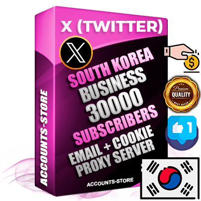 Professional Korean PREMIUM X (Twitter) accounts of manual registration and farming for the FINANCE & BUSINESS niche with high trust history photos and tweets — fully themed and optimized for FINANCE & BUSINESS advertising and promotion — 30000 niche-related live active followers 2009–2014 registration year Verified Email (Included) + Cookie JSON for secure import and login to the account + User Agent + High-quality filling (Photo Header Posts). Fully ready for targeted campaigns and ad launches from any country. Perfectly hold ads without bans. Ideal for any earning schemes affiliate promotions and marketing projects. Quality unlimited IPv4 proxy server included. Professional Korean PREMIUM X (Twitter) accounts of manual registration and farming for the FINANCE & BUSINESS niche with high trust history photos and tweets — fully themed and optimized for FINANCE & BUSINESS advertising and promotion — 30000 niche-related live active followers 2009–2014 registration year Verified Email (Included) + Cookie JSON for secure import and login to the account + User Agent + High-quality filling (Photo Header Posts). Fully ready for targeted campaigns and ad launches from any country. Perfectly hold ads without bans. Ideal for any earning schemes affiliate promotions and marketing projects. Quality unlimited IPv4 proxy server included.