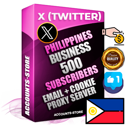 Professional Filipino PREMIUM X (Twitter) accounts of manual registration and farming for the FINANCE & BUSINESS niche with high trust history photos and tweets — fully themed and optimized for FINANCE & BUSINESS advertising and promotion — 500 niche-related live active followers 2009–2014 registration year Verified Email (Included) + Cookie JSON for secure import and login to the account + User Agent + High-quality filling (Photo Header Posts). Fully ready for targeted campaigns and ad launches from any country. Perfectly hold ads without bans. Ideal for any earning schemes affiliate promotions and marketing projects. Quality unlimited IPv4 proxy server included.