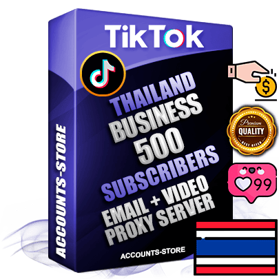 Professional Thai PREMIUM TikTok accounts of manual registration and farming for the FINANCE & BUSINESS niche with high trust history profile photos and videos — fully themed and optimized for FINANCE & BUSINESS advertising and promotion — 500 niche-related live active subscribers 2018–2022 registration years Verified Email (included) + Cookie JSON for secure import and login to the account + User Agent + high-quality content filling (profile photo banner and videos). Fully ready for targeted campaigns and ad launches from any country. Perfectly holds ads without bans. Ideal for any earning schemes affiliate promotions and marketing projects. Quality unlimited IPv4 proxy server included.