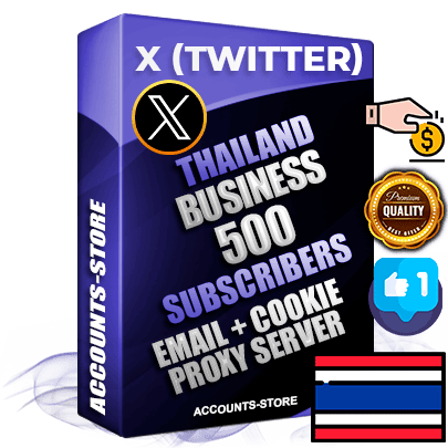Professional Thai PREMIUM X (Twitter) accounts of manual registration and farming for the FINANCE & BUSINESS niche with high trust history photos and tweets — fully themed and optimized for FINANCE & BUSINESS advertising and promotion — 500 niche-related live active followers 2009–2014 registration year Verified Email (Included) + Cookie JSON for secure import and login to the account + User Agent + High-quality filling (Photo Header Posts). Fully ready for targeted campaigns and ad launches from any country. Perfectly hold ads without bans. Ideal for any earning schemes affiliate promotions and marketing projects. Quality unlimited IPv4 proxy server included. Professional Thai PREMIUM X (Twitter) accounts of manual registration and farming for the FINANCE & BUSINESS niche with high trust history photos and tweets — fully themed and optimized for FINANCE & BUSINESS advertising and promotion — 500 niche-related live active followers 2009–2014 registration year Verified Email (Included) + Cookie JSON for secure import and login to the account + User Agent + High-quality filling (Photo Header Posts). Fully ready for targeted campaigns and ad launches from any country. Perfectly hold ads without bans. Ideal for any earning schemes affiliate promotions and marketing projects. Quality unlimited IPv4 proxy server included.
