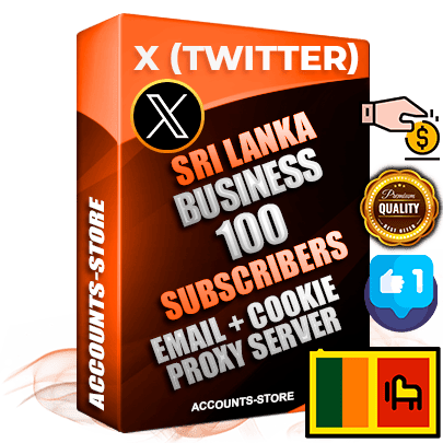 Professional Sri Lankan PREMIUM X (Twitter) accounts of manual registration and farming for the FINANCE & BUSINESS niche with high trust history photos and tweets — fully themed and optimized for FINANCE & BUSINESS advertising and promotion — 100 niche-related live active followers 2009–2014 registration year Verified Email (Included) + Cookie JSON for secure import and login to the account + User Agent + High-quality filling (Photo Header Posts). Fully ready for targeted campaigns and ad launches from any country. Perfectly hold ads without bans. Ideal for any earning schemes affiliate promotions and marketing projects. Quality unlimited IPv4 proxy server included. Professional Sri Lankan PREMIUM X (Twitter) accounts of manual registration and farming for the FINANCE & BUSINESS niche with high trust history photos and tweets — fully themed and optimized for FINANCE & BUSINESS advertising and promotion — 100 niche-related live active followers 2009–2014 registration year Verified Email (Included) + Cookie JSON for secure import and login to the account + User Agent + High-quality filling (Photo Header Posts). Fully ready for targeted campaigns and ad launches from any country. Perfectly hold ads without bans. Ideal for any earning schemes affiliate promotions and marketing projects. Quality unlimited IPv4 proxy server included.