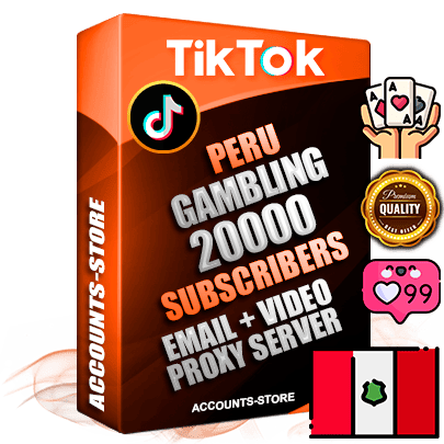 Professional Peruvian PREMIUM TikTok accounts of manual registration and farming for the GAMBLING niche with high trust history profile photos and videos — fully themed and optimized for GAMBLING advertising and promotion — 20000 niche-related live active subscribers 2018–2022 registration years Verified Email (included) + Cookie JSON for secure import and login to the account + User Agent + high-quality content filling (profile photo banner and videos). Fully ready for targeted campaigns and ad launches from any country. Perfectly holds ads without bans. Ideal for any earning schemes affiliate promotions and marketing projects. Quality unlimited IPv4 proxy server included. Professional Peruvian PREMIUM TikTok accounts of manual registration and farming for the GAMBLING niche with high trust history profile photos and videos — fully themed and optimized for GAMBLING advertising and promotion — 20000 niche-related live active subscribers 2018–2022 registration years Verified Email (included) + Cookie JSON for secure import and login to the account + User Agent + high-quality content filling (profile photo banner and videos). Fully ready for targeted campaigns and ad launches from any country. Perfectly holds ads without bans. Ideal for any earning schemes affiliate promotions and marketing projects. Quality unlimited IPv4 proxy server included.