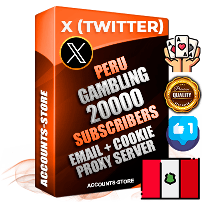 Professional Peruvian PREMIUM X (Twitter) accounts of manual registration and farming for the GAMBLING niche with high trust history photos and tweets — fully themed and optimized for GAMBLING advertising and promotion — 20000 niche-related live active followers 2009–2014 registration year Verified Email (Included) + Cookie JSON for secure import and login to the account + User Agent + High-quality filling (Photo Header Posts). Fully ready for targeted campaigns and ad launches from any country. Perfectly hold ads without bans. Ideal for any earning schemes affiliate promotions and marketing projects. Quality unlimited IPv4 proxy server included. Professional Peruvian PREMIUM X (Twitter) accounts of manual registration and farming for the GAMBLING niche with high trust history photos and tweets — fully themed and optimized for GAMBLING advertising and promotion — 20000 niche-related live active followers 2009–2014 registration year Verified Email (Included) + Cookie JSON for secure import and login to the account + User Agent + High-quality filling (Photo Header Posts). Fully ready for targeted campaigns and ad launches from any country. Perfectly hold ads without bans. Ideal for any earning schemes affiliate promotions and marketing projects. Quality unlimited IPv4 proxy server included.
