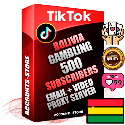 Professional Bolivian PREMIUM TikTok accounts of manual registration and farming for the GAMBLING niche with high trust history profile photos and videos — fully themed and optimized for GAMBLING advertising and promotion — 500 niche-related live active subscribers 2018–2022 registration years Verified Email (included) + Cookie JSON for secure import and login to the account + User Agent + high-quality content filling (profile photo banner and videos). Fully ready for targeted campaigns and ad launches from any country. Perfectly holds ads without bans. Ideal for any earning schemes affiliate promotions and marketing projects. Quality unlimited IPv4 proxy server included.