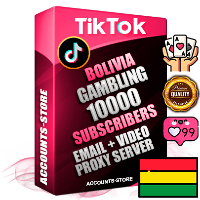 Professional Bolivian PREMIUM TikTok accounts of manual registration and farming for the GAMBLING niche with high trust history profile photos and videos — fully themed and optimized for GAMBLING advertising and promotion — 10000 niche-related live active subscribers 2018–2022 registration years Verified Email (included) + Cookie JSON for secure import and login to the account + User Agent + high-quality content filling (profile photo banner and videos). Fully ready for targeted campaigns and ad launches from any country. Perfectly holds ads without bans. Ideal for any earning schemes affiliate promotions and marketing projects. Quality unlimited IPv4 proxy server included.