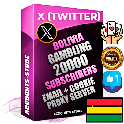 Professional Bolivian PREMIUM X (Twitter) accounts of manual registration and farming for the GAMBLING niche with high trust history photos and tweets — fully themed and optimized for GAMBLING advertising and promotion — 20000 niche-related live active followers 2009–2014 registration year Verified Email (Included) + Cookie JSON for secure import and login to the account + User Agent + High-quality filling (Photo Header Posts). Fully ready for targeted campaigns and ad launches from any country. Perfectly hold ads without bans. Ideal for any earning schemes affiliate promotions and marketing projects. Quality unlimited IPv4 proxy server included. Professional Bolivian PREMIUM X (Twitter) accounts of manual registration and farming for the GAMBLING niche with high trust history photos and tweets — fully themed and optimized for GAMBLING advertising and promotion — 20000 niche-related live active followers 2009–2014 registration year Verified Email (Included) + Cookie JSON for secure import and login to the account + User Agent + High-quality filling (Photo Header Posts). Fully ready for targeted campaigns and ad launches from any country. Perfectly hold ads without bans. Ideal for any earning schemes affiliate promotions and marketing projects. Quality unlimited IPv4 proxy server included.