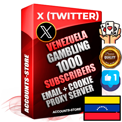 Professional Venezuelan PREMIUM X (Twitter) accounts of manual registration and farming for the GAMBLING niche with high trust history photos and tweets — fully themed and optimized for GAMBLING advertising and promotion — 1000 niche-related live active followers 2009–2014 registration year Verified Email (Included) + Cookie JSON for secure import and login to the account + User Agent + High-quality filling (Photo Header Posts). Fully ready for targeted campaigns and ad launches from any country. Perfectly hold ads without bans. Ideal for any earning schemes affiliate promotions and marketing projects. Quality unlimited IPv4 proxy server included. Professional Venezuelan PREMIUM X (Twitter) accounts of manual registration and farming for the GAMBLING niche with high trust history photos and tweets — fully themed and optimized for GAMBLING advertising and promotion — 1000 niche-related live active followers 2009–2014 registration year Verified Email (Included) + Cookie JSON for secure import and login to the account + User Agent + High-quality filling (Photo Header Posts). Fully ready for targeted campaigns and ad launches from any country. Perfectly hold ads without bans. Ideal for any earning schemes affiliate promotions and marketing projects. Quality unlimited IPv4 proxy server included.