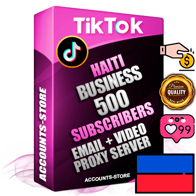 Professional Haitian PREMIUM TikTok accounts of manual registration and farming for the FINANCE & BUSINESS niche with high trust history profile photos and videos — fully themed and optimized for FINANCE & BUSINESS advertising and promotion — 500 niche-related live active subscribers 2018–2022 registration years Verified Email (included) + Cookie JSON for secure import and login to the account + User Agent + high-quality content filling (profile photo banner and videos). Fully ready for targeted campaigns and ad launches from any country. Perfectly holds ads without bans. Ideal for any earning schemes affiliate promotions and marketing projects. Quality unlimited IPv4 proxy server included.
