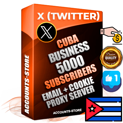 Professional Cuban PREMIUM X (Twitter) accounts of manual registration and farming for the FINANCE & BUSINESS niche with high trust history photos and tweets — fully themed and optimized for FINANCE & BUSINESS advertising and promotion — 5000 niche-related live active followers 2009–2014 registration year Verified Email (Included) + Cookie JSON for secure import and login to the account + User Agent + High-quality filling (Photo Header Posts). Fully ready for targeted campaigns and ad launches from any country. Perfectly hold ads without bans. Ideal for any earning schemes affiliate promotions and marketing projects. Quality unlimited IPv4 proxy server included.