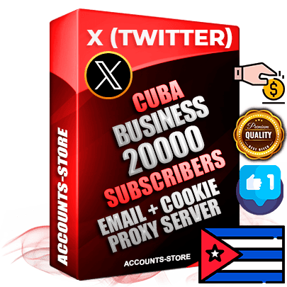 Professional Cuban PREMIUM X (Twitter) accounts of manual registration and farming for the FINANCE & BUSINESS niche with high trust history photos and tweets — fully themed and optimized for FINANCE & BUSINESS advertising and promotion — 20000 niche-related live active followers 2009–2014 registration year Verified Email (Included) + Cookie JSON for secure import and login to the account + User Agent + High-quality filling (Photo Header Posts). Fully ready for targeted campaigns and ad launches from any country. Perfectly hold ads without bans. Ideal for any earning schemes affiliate promotions and marketing projects. Quality unlimited IPv4 proxy server included. Professional Cuban PREMIUM X (Twitter) accounts of manual registration and farming for the FINANCE & BUSINESS niche with high trust history photos and tweets — fully themed and optimized for FINANCE & BUSINESS advertising and promotion — 20000 niche-related live active followers 2009–2014 registration year Verified Email (Included) + Cookie JSON for secure import and login to the account + User Agent + High-quality filling (Photo Header Posts). Fully ready for targeted campaigns and ad launches from any country. Perfectly hold ads without bans. Ideal for any earning schemes affiliate promotions and marketing projects. Quality unlimited IPv4 proxy server included.