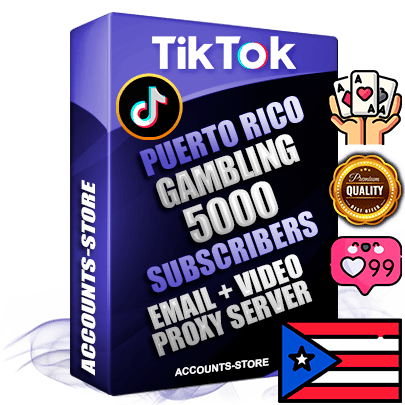 Professional Puerto Rican PREMIUM TikTok accounts of manual registration and farming for the GAMBLING niche with high trust history profile photos and videos — fully themed and optimized for GAMBLING advertising and promotion — 5000 niche-related live active subscribers 2018–2022 registration years Verified Email (included) + Cookie JSON for secure import and login to the account + User Agent + high-quality content filling (profile photo banner and videos). Fully ready for targeted campaigns and ad launches from any country. Perfectly holds ads without bans. Ideal for any earning schemes affiliate promotions and marketing projects. Quality unlimited IPv4 proxy server included.