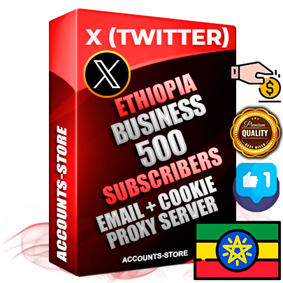 Professional Ethiopian PREMIUM X (Twitter) accounts of manual registration and farming for the FINANCE & BUSINESS niche with high trust history photos and tweets — fully themed and optimized for FINANCE & BUSINESS advertising and promotion — 500 niche-related live active followers 2009–2014 registration year Verified Email (Included) + Cookie JSON for secure import and login to the account + User Agent + High-quality filling (Photo Header Posts). Fully ready for targeted campaigns and ad launches from any country. Perfectly hold ads without bans. Ideal for any earning schemes affiliate promotions and marketing projects. Quality unlimited IPv4 proxy server included. Professional Ethiopian PREMIUM X (Twitter) accounts of manual registration and farming for the FINANCE & BUSINESS niche with high trust history photos and tweets — fully themed and optimized for FINANCE & BUSINESS advertising and promotion — 500 niche-related live active followers 2009–2014 registration year Verified Email (Included) + Cookie JSON for secure import and login to the account + User Agent + High-quality filling (Photo Header Posts). Fully ready for targeted campaigns and ad launches from any country. Perfectly hold ads without bans. Ideal for any earning schemes affiliate promotions and marketing projects. Quality unlimited IPv4 proxy server included.