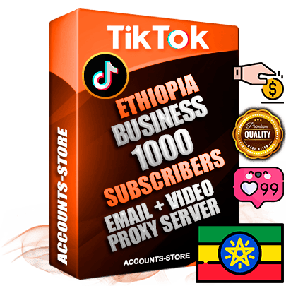 Professional Ethiopian PREMIUM TikTok accounts of manual registration and farming for the FINANCE & BUSINESS niche with high trust history profile photos and videos — fully themed and optimized for FINANCE & BUSINESS advertising and promotion — 1000 niche-related live active subscribers 2018–2022 registration years Verified Email (included) + Cookie JSON for secure import and login to the account + User Agent + high-quality content filling (profile photo banner and videos). Fully ready for targeted campaigns and ad launches from any country. Perfectly holds ads without bans. Ideal for any earning schemes affiliate promotions and marketing projects. Quality unlimited IPv4 proxy server included.