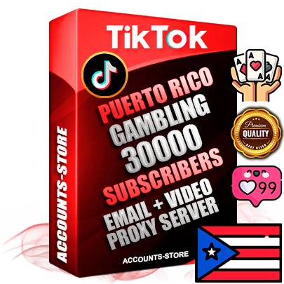 Professional Puerto Rican PREMIUM TikTok accounts of manual registration and farming for the GAMBLING niche with high trust history profile photos and videos — fully themed and optimized for GAMBLING advertising and promotion — 30000 niche-related live active subscribers 2018–2022 registration years Verified Email (included) + Cookie JSON for secure import and login to the account + User Agent + high-quality content filling (profile photo banner and videos). Fully ready for targeted campaigns and ad launches from any country. Perfectly holds ads without bans. Ideal for any earning schemes affiliate promotions and marketing projects. Quality unlimited IPv4 proxy server included.