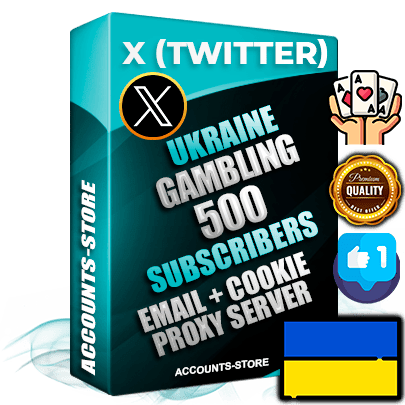 Professional Ukrainian PREMIUM X (Twitter) accounts of manual registration and farming for the GAMBLING niche with high trust history photos and tweets — fully themed and optimized for GAMBLING advertising and promotion — 500 niche-related live active followers 2009–2014 registration year Verified Email (Included) + Cookie JSON for secure import and login to the account + User Agent + High-quality filling (Photo Header Posts). Fully ready for targeted campaigns and ad launches from any country. Perfectly hold ads without bans. Ideal for any earning schemes affiliate promotions and marketing projects. Quality unlimited IPv4 proxy server included.