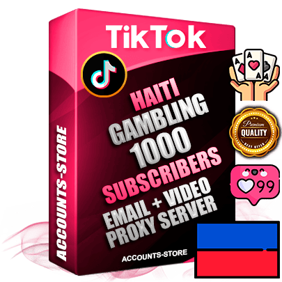 Professional Haitian PREMIUM TikTok accounts of manual registration and farming for the GAMBLING niche with high trust history profile photos and videos — fully themed and optimized for GAMBLING advertising and promotion — 1000 niche-related live active subscribers 2018–2022 registration years Verified Email (included) + Cookie JSON for secure import and login to the account + User Agent + high-quality content filling (profile photo banner and videos). Fully ready for targeted campaigns and ad launches from any country. Perfectly holds ads without bans. Ideal for any earning schemes affiliate promotions and marketing projects. Quality unlimited IPv4 proxy server included.