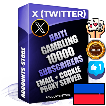 Professional Haitian PREMIUM X (Twitter) accounts of manual registration and farming for the GAMBLING niche with high trust history photos and tweets — fully themed and optimized for GAMBLING advertising and promotion — 10000 niche-related live active followers 2009–2014 registration year Verified Email (Included) + Cookie JSON for secure import and login to the account + User Agent + High-quality filling (Photo Header Posts). Fully ready for targeted campaigns and ad launches from any country. Perfectly hold ads without bans. Ideal for any earning schemes affiliate promotions and marketing projects. Quality unlimited IPv4 proxy server included. Professional Haitian PREMIUM X (Twitter) accounts of manual registration and farming for the GAMBLING niche with high trust history photos and tweets — fully themed and optimized for GAMBLING advertising and promotion — 10000 niche-related live active followers 2009–2014 registration year Verified Email (Included) + Cookie JSON for secure import and login to the account + User Agent + High-quality filling (Photo Header Posts). Fully ready for targeted campaigns and ad launches from any country. Perfectly hold ads without bans. Ideal for any earning schemes affiliate promotions and marketing projects. Quality unlimited IPv4 proxy server included.