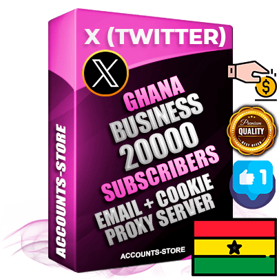 Professional Ghanaian PREMIUM X (Twitter) accounts of manual registration and farming for the FINANCE & BUSINESS niche with high trust history photos and tweets — fully themed and optimized for FINANCE & BUSINESS advertising and promotion — 20000 niche-related live active followers 2009–2014 registration year Verified Email (Included) + Cookie JSON for secure import and login to the account + User Agent + High-quality filling (Photo Header Posts). Fully ready for targeted campaigns and ad launches from any country. Perfectly hold ads without bans. Ideal for any earning schemes affiliate promotions and marketing projects. Quality unlimited IPv4 proxy server included. Professional Ghanaian PREMIUM X (Twitter) accounts of manual registration and farming for the FINANCE & BUSINESS niche with high trust history photos and tweets — fully themed and optimized for FINANCE & BUSINESS advertising and promotion — 20000 niche-related live active followers 2009–2014 registration year Verified Email (Included) + Cookie JSON for secure import and login to the account + User Agent + High-quality filling (Photo Header Posts). Fully ready for targeted campaigns and ad launches from any country. Perfectly hold ads without bans. Ideal for any earning schemes affiliate promotions and marketing projects. Quality unlimited IPv4 proxy server included.