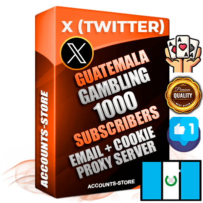 Professional Guatemalan PREMIUM X (Twitter) accounts of manual registration and farming for the GAMBLING niche with high trust history photos and tweets — fully themed and optimized for GAMBLING advertising and promotion — 1000 niche-related live active followers 2009–2014 registration year Verified Email (Included) + Cookie JSON for secure import and login to the account + User Agent + High-quality filling (Photo Header Posts). Fully ready for targeted campaigns and ad launches from any country. Perfectly hold ads without bans. Ideal for any earning schemes affiliate promotions and marketing projects. Quality unlimited IPv4 proxy server included. Professional Guatemalan PREMIUM X (Twitter) accounts of manual registration and farming for the GAMBLING niche with high trust history photos and tweets — fully themed and optimized for GAMBLING advertising and promotion — 1000 niche-related live active followers 2009–2014 registration year Verified Email (Included) + Cookie JSON for secure import and login to the account + User Agent + High-quality filling (Photo Header Posts). Fully ready for targeted campaigns and ad launches from any country. Perfectly hold ads without bans. Ideal for any earning schemes affiliate promotions and marketing projects. Quality unlimited IPv4 proxy server included.