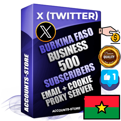 Professional Burkinabè PREMIUM X (Twitter) accounts of manual registration and farming for the FINANCE & BUSINESS niche with high trust history photos and tweets — fully themed and optimized for FINANCE & BUSINESS advertising and promotion — 500 niche-related live active followers 2009–2014 registration year Verified Email (Included) + Cookie JSON for secure import and login to the account + User Agent + High-quality filling (Photo Header Posts). Fully ready for targeted campaigns and ad launches from any country. Perfectly hold ads without bans. Ideal for any earning schemes affiliate promotions and marketing projects. Quality unlimited IPv4 proxy server included. Professional Burkinabè PREMIUM X (Twitter) accounts of manual registration and farming for the FINANCE & BUSINESS niche with high trust history photos and tweets — fully themed and optimized for FINANCE & BUSINESS advertising and promotion — 500 niche-related live active followers 2009–2014 registration year Verified Email (Included) + Cookie JSON for secure import and login to the account + User Agent + High-quality filling (Photo Header Posts). Fully ready for targeted campaigns and ad launches from any country. Perfectly hold ads without bans. Ideal for any earning schemes affiliate promotions and marketing projects. Quality unlimited IPv4 proxy server included.