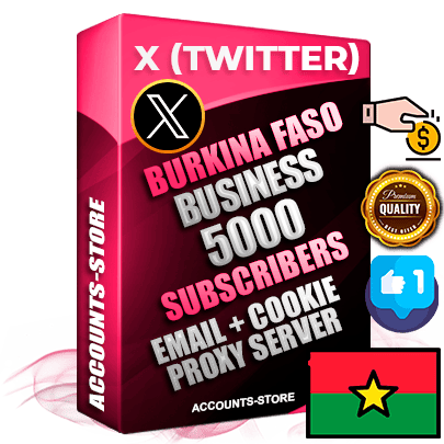 Professional Burkinabè PREMIUM X (Twitter) accounts of manual registration and farming for the FINANCE & BUSINESS niche with high trust history photos and tweets — fully themed and optimized for FINANCE & BUSINESS advertising and promotion — 5000 niche-related live active followers 2009–2014 registration year Verified Email (Included) + Cookie JSON for secure import and login to the account + User Agent + High-quality filling (Photo Header Posts). Fully ready for targeted campaigns and ad launches from any country. Perfectly hold ads without bans. Ideal for any earning schemes affiliate promotions and marketing projects. Quality unlimited IPv4 proxy server included.
