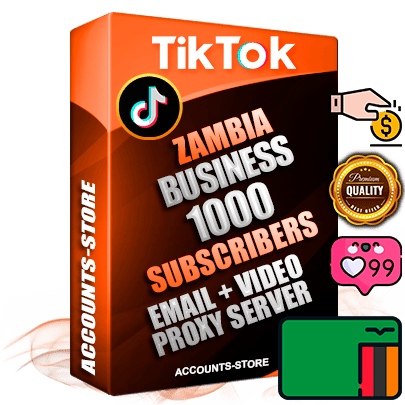 Professional Zambian PREMIUM TikTok accounts of manual registration and farming for the FINANCE & BUSINESS niche with high trust history profile photos and videos — fully themed and optimized for FINANCE & BUSINESS advertising and promotion — 1000 niche-related live active subscribers 2018–2022 registration years Verified Email (included) + Cookie JSON for secure import and login to the account + User Agent + high-quality content filling (profile photo banner and videos). Fully ready for targeted campaigns and ad launches from any country. Perfectly holds ads without bans. Ideal for any earning schemes affiliate promotions and marketing projects. Quality unlimited IPv4 proxy server included. Professional Zambian PREMIUM TikTok accounts of manual registration and farming for the FINANCE & BUSINESS niche with high trust history profile photos and videos — fully themed and optimized for FINANCE & BUSINESS advertising and promotion — 1000 niche-related live active subscribers 2018–2022 registration years Verified Email (included) + Cookie JSON for secure import and login to the account + User Agent + high-quality content filling (profile photo banner and videos). Fully ready for targeted campaigns and ad launches from any country. Perfectly holds ads without bans. Ideal for any earning schemes affiliate promotions and marketing projects. Quality unlimited IPv4 proxy server included.
