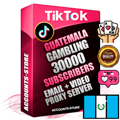 Professional Guatemalan PREMIUM TikTok accounts of manual registration and farming for the GAMBLING niche with high trust history profile photos and videos — fully themed and optimized for GAMBLING advertising and promotion — 30000 niche-related live active subscribers 2018–2022 registration years Verified Email (included) + Cookie JSON for secure import and login to the account + User Agent + high-quality content filling (profile photo banner and videos). Fully ready for targeted campaigns and ad launches from any country. Perfectly holds ads without bans. Ideal for any earning schemes affiliate promotions and marketing projects. Quality unlimited IPv4 proxy server included.