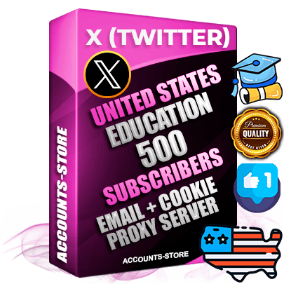 Professional American PREMIUM X (Twitter) accounts of manual registration and farming for the EDUCATION niche with high trust history photos and tweets — fully themed and optimized for EDUCATION advertising and promotion — 500 niche-related live active followers 2009–2014 registration year Verified Email (Included) + Cookie JSON for secure import and login to the account + User Agent + High-quality filling (Photo Header Posts). Fully ready for targeted campaigns and ad launches from any country. Perfectly hold ads without bans. Ideal for any earning schemes affiliate promotions and marketing projects. Quality unlimited IPv4 proxy server included.