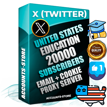 Professional American PREMIUM X (Twitter) accounts of manual registration and farming for the EDUCATION niche with high trust history photos and tweets — fully themed and optimized for EDUCATION advertising and promotion — 20000 niche-related live active followers 2009–2014 registration year Verified Email (Included) + Cookie JSON for secure import and login to the account + User Agent + High-quality filling (Photo Header Posts). Fully ready for targeted campaigns and ad launches from any country. Perfectly hold ads without bans. Ideal for any earning schemes affiliate promotions and marketing projects. Quality unlimited IPv4 proxy server included.