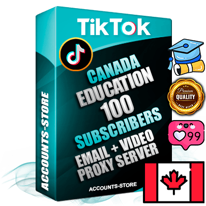 Professional Canadian PREMIUM TikTok accounts of manual registration and farming for the EDUCATION niche with high trust history profile photos and videos — fully themed and optimized for EDUCATION advertising and promotion — 100 niche-related live active subscribers 2018–2022 registration years Verified Email (included) + Cookie JSON for secure import and login to the account + User Agent + high-quality content filling (profile photo banner and videos). Fully ready for targeted campaigns and ad launches from any country. Perfectly holds ads without bans. Ideal for any earning schemes affiliate promotions and marketing projects. Quality unlimited IPv4 proxy server included.