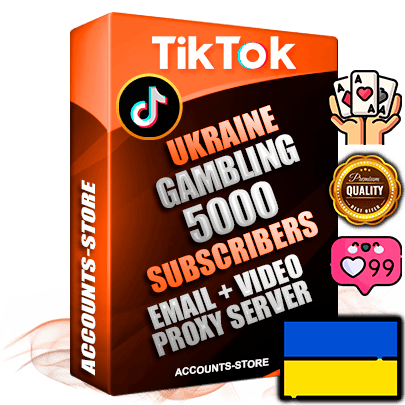 Professional Ukrainian PREMIUM TikTok accounts of manual registration and farming for the GAMBLING niche with high trust history profile photos and videos — fully themed and optimized for GAMBLING advertising and promotion — 5000 niche-related live active subscribers 2018–2022 registration years Verified Email (included) + Cookie JSON for secure import and login to the account + User Agent + high-quality content filling (profile photo banner and videos). Fully ready for targeted campaigns and ad launches from any country. Perfectly holds ads without bans. Ideal for any earning schemes affiliate promotions and marketing projects. Quality unlimited IPv4 proxy server included. Professional Ukrainian PREMIUM TikTok accounts of manual registration and farming for the GAMBLING niche with high trust history profile photos and videos — fully themed and optimized for GAMBLING advertising and promotion — 5000 niche-related live active subscribers 2018–2022 registration years Verified Email (included) + Cookie JSON for secure import and login to the account + User Agent + high-quality content filling (profile photo banner and videos). Fully ready for targeted campaigns and ad launches from any country. Perfectly holds ads without bans. Ideal for any earning schemes affiliate promotions and marketing projects. Quality unlimited IPv4 proxy server included.