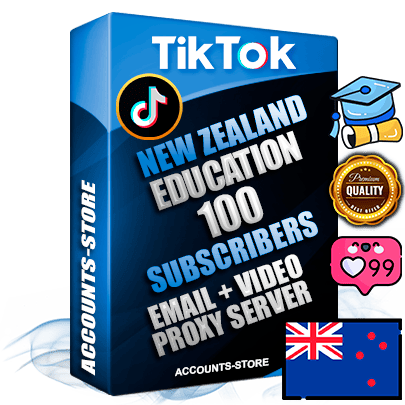 Professional New Zealand PREMIUM TikTok accounts of manual registration and farming for the EDUCATION niche with high trust history profile photos and videos — fully themed and optimized for EDUCATION advertising and promotion — 100 niche-related live active subscribers 2018–2022 registration years Verified Email (included) + Cookie JSON for secure import and login to the account + User Agent + high-quality content filling (profile photo banner and videos). Fully ready for targeted campaigns and ad launches from any country. Perfectly holds ads without bans. Ideal for any earning schemes affiliate promotions and marketing projects. Quality unlimited IPv4 proxy server included.