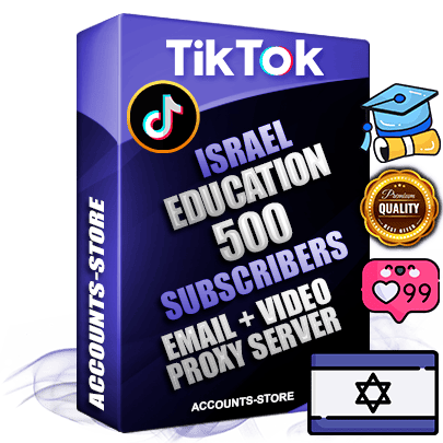 Professional Israeli PREMIUM TikTok accounts of manual registration and farming for the EDUCATION niche with high trust history profile photos and videos — fully themed and optimized for EDUCATION advertising and promotion — 500 niche-related live active subscribers 2018–2022 registration years Verified Email (included) + Cookie JSON for secure import and login to the account + User Agent + high-quality content filling (profile photo banner and videos). Fully ready for targeted campaigns and ad launches from any country. Perfectly holds ads without bans. Ideal for any earning schemes affiliate promotions and marketing projects. Quality unlimited IPv4 proxy server included.