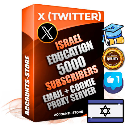 Professional Israeli PREMIUM X (Twitter) accounts of manual registration and farming for the EDUCATION niche with high trust history photos and tweets — fully themed and optimized for EDUCATION advertising and promotion — 5000 niche-related live active followers 2009–2014 registration year Verified Email (Included) + Cookie JSON for secure import and login to the account + User Agent + High-quality filling (Photo Header Posts). Fully ready for targeted campaigns and ad launches from any country. Perfectly hold ads without bans. Ideal for any earning schemes affiliate promotions and marketing projects. Quality unlimited IPv4 proxy server included.