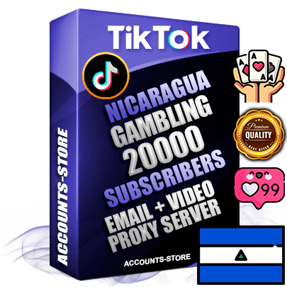 Professional Nicaraguan PREMIUM TikTok accounts of manual registration and farming for the GAMBLING niche with high trust history profile photos and videos — fully themed and optimized for GAMBLING advertising and promotion — 20000 niche-related live active subscribers 2018–2022 registration years Verified Email (included) + Cookie JSON for secure import and login to the account + User Agent + high-quality content filling (profile photo banner and videos). Fully ready for targeted campaigns and ad launches from any country. Perfectly holds ads without bans. Ideal for any earning schemes affiliate promotions and marketing projects. Quality unlimited IPv4 proxy server included.