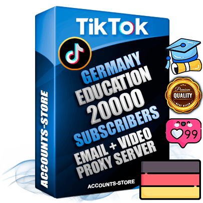 Professional German PREMIUM TikTok accounts of manual registration and farming for the EDUCATION niche with high trust history profile photos and videos — fully themed and optimized for EDUCATION advertising and promotion — 20000 niche-related live active subscribers 2018–2022 registration years Verified Email (included) + Cookie JSON for secure import and login to the account + User Agent + high-quality content filling (profile photo banner and videos). Fully ready for targeted campaigns and ad launches from any country. Perfectly holds ads without bans. Ideal for any earning schemes affiliate promotions and marketing projects. Quality unlimited IPv4 proxy server included.