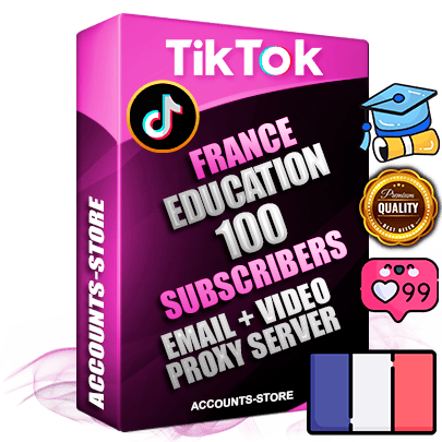 Professional French PREMIUM TikTok accounts of manual registration and farming for the EDUCATION niche with high trust history profile photos and videos — fully themed and optimized for EDUCATION advertising and promotion — 100 niche-related live active subscribers 2018–2022 registration years Verified Email (included) + Cookie JSON for secure import and login to the account + User Agent + high-quality content filling (profile photo banner and videos). Fully ready for targeted campaigns and ad launches from any country. Perfectly holds ads without bans. Ideal for any earning schemes affiliate promotions and marketing projects. Quality unlimited IPv4 proxy server included.
