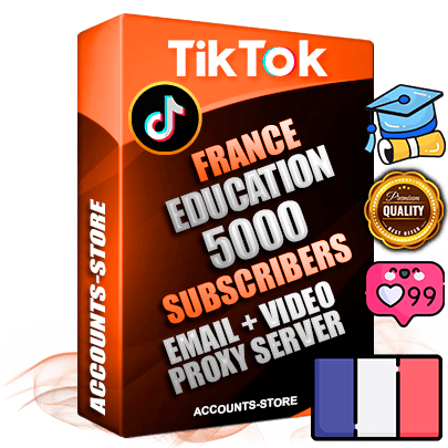 Professional French PREMIUM TikTok accounts of manual registration and farming for the EDUCATION niche with high trust history profile photos and videos — fully themed and optimized for EDUCATION advertising and promotion — 5000 niche-related live active subscribers 2018–2022 registration years Verified Email (included) + Cookie JSON for secure import and login to the account + User Agent + high-quality content filling (profile photo banner and videos). Fully ready for targeted campaigns and ad launches from any country. Perfectly holds ads without bans. Ideal for any earning schemes affiliate promotions and marketing projects. Quality unlimited IPv4 proxy server included. Professional French PREMIUM TikTok accounts of manual registration and farming for the EDUCATION niche with high trust history profile photos and videos — fully themed and optimized for EDUCATION advertising and promotion — 5000 niche-related live active subscribers 2018–2022 registration years Verified Email (included) + Cookie JSON for secure import and login to the account + User Agent + high-quality content filling (profile photo banner and videos). Fully ready for targeted campaigns and ad launches from any country. Perfectly holds ads without bans. Ideal for any earning schemes affiliate promotions and marketing projects. Quality unlimited IPv4 proxy server included.